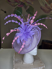 Lavender/Pink Fascinator