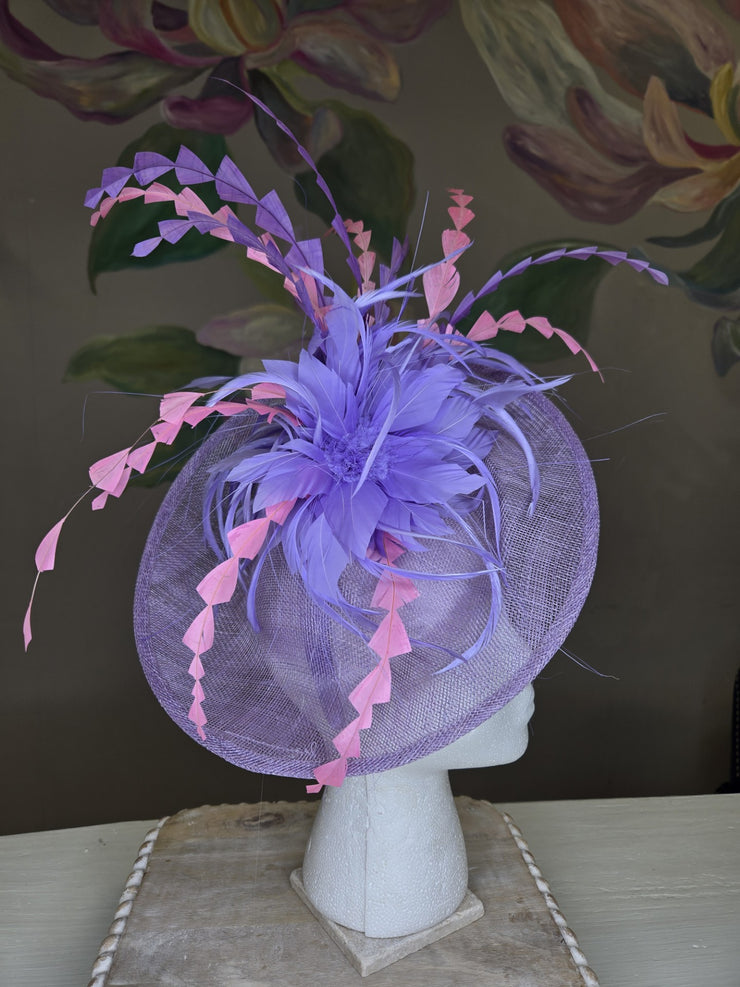 Lavender/Pink Fascinator