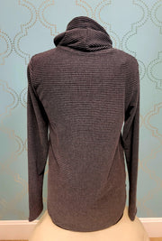 Ribbed Charcoal Pullover