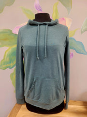Olive Terry Hoodie Top