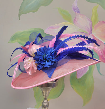 Brittany M Pink & Royal Hat