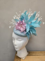 Aqua Flora Fascinator