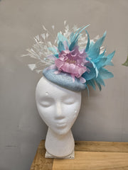 Aqua Flora Fascinator