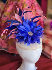 Royal Dahlia & Pink Fascinator