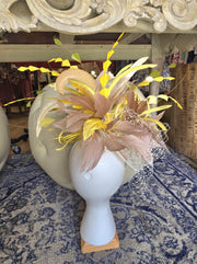 Yes Yellow Fascinator