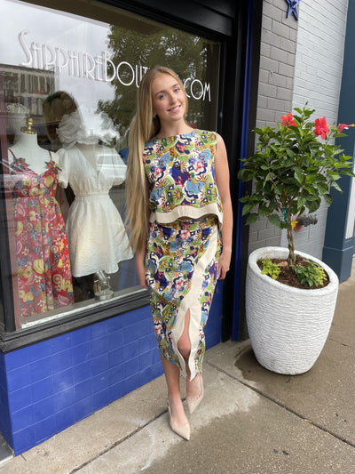 Wave Island Wrap Skirt