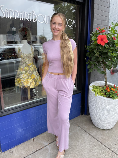 Purple Mist Wide Leg Pant