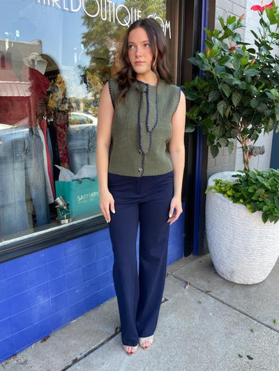 Navy Wide Leg