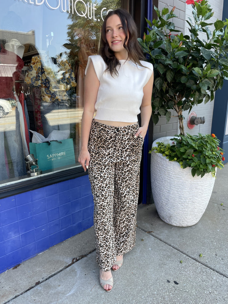 Cream Sweater Crop