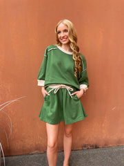 Forest Contrast Skort