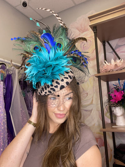 Exotic Blue Animal Fascinator