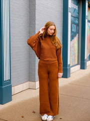 Pecan Wide Leg Pants