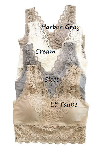 Curvy Lace Plus-Cream