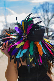 Volcano Multi Feather Brim Hat
