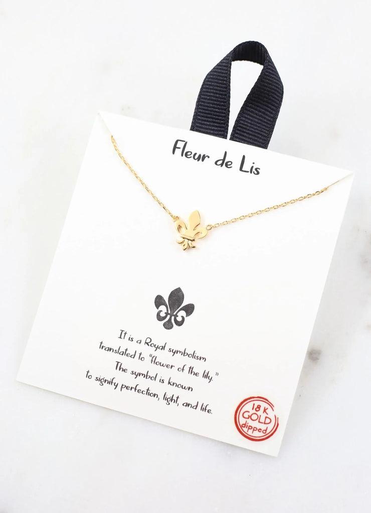 Royal Fleur de Lis Necklace GOLD
